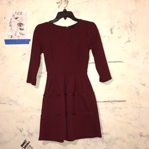 Cute Burgundy Dress